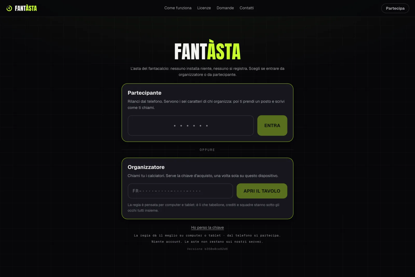 Anteprima del sito Fantàsta